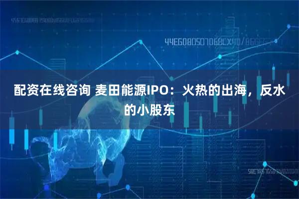 配资在线咨询 麦田能源IPO:火热的出海,反水的小股东