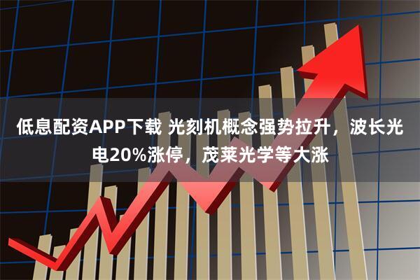 低息配资APP下载 光刻机概念强势拉升,波长光电20%涨停,茂莱光学等大涨