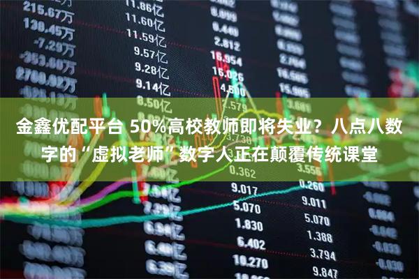 金鑫优配平台 50%高校教师即将失业?八点八数字的“虚拟老师”数字人正在颠覆传统课堂